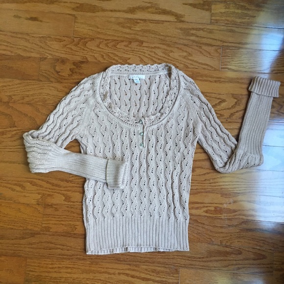 Intuitions sz M womans blush color fitted sweater - Picture 3 of 7